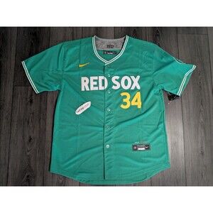 ⚾ David Ortiz #34 Boston Red Sox 2025🔥City Connect Jersey Green Monster Large